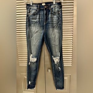 Sneak Peek Distressed Skinny Jeans